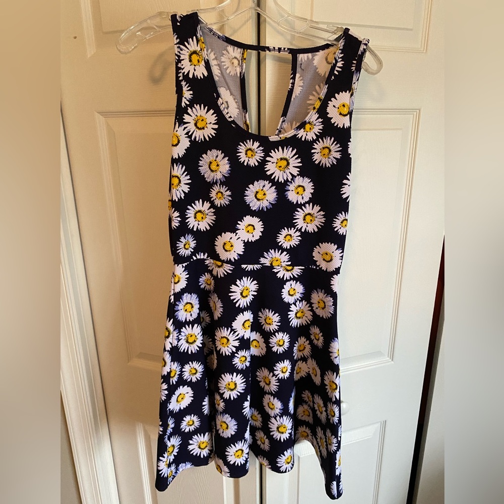Navy sunflower dress size Medium